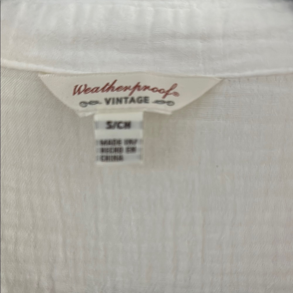 Weatherproof Cream Button-Up Mini Dress - Picture 2 of 2